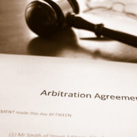 Arbitration agreement and gavel