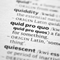 Word or phrase Quid pro quo in a dictionary Word or phrase Quid pro quo in a dictionary